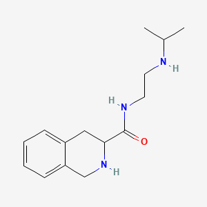 molecular formula C15H23N3O B13935652 1,2,3,4-Tetrahydro-N-(2-(isopropylamino)ethyl)-3-isoquinolinecarboxamide CAS No. 32421-51-5