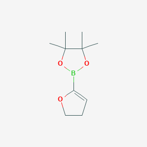 molecular formula C10H17BO3 B1393566 2-(4,5-二氢呋喃-2-基)-4,4,5,5-四甲基-1,3,2-二氧杂硼环丁烷 CAS No. 1046812-02-5