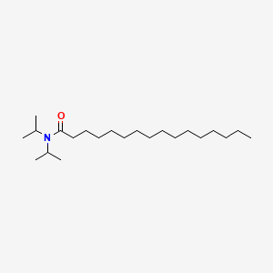 molecular formula C22H45NO B13935679 Hexadecanamide, N,N-bis(1-methylethyl)- CAS No. 57413-34-0