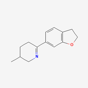 6-(2,3-Dihydro-6-benzofuranyl)-2,3,4,5-tetrahydro-3-methylpyridine