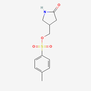 (5-Oxopyrrolidin-3-yl)methyl 4-methylbenzenesulfonate