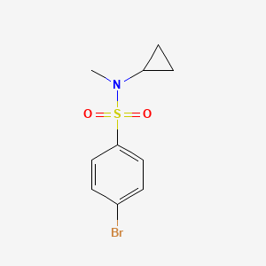 molecular formula C10H12BrNO2S B13935745 4-bromo-N-cyclopropyl-N-methylbenzenesulfonamide 