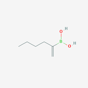 molecular formula C6H13BO2 B13935746 Hex-1-en-2-ylboronic acid 