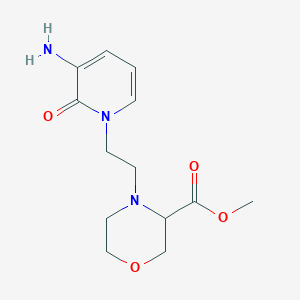 Methyl 4-(2-(3-amino-2-oxopyridin-1(2H)-yl)ethyl)morpholine-3-carboxylate