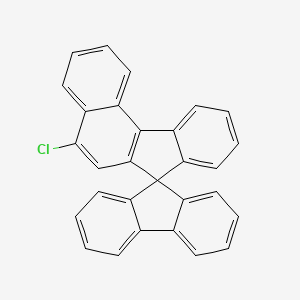 molecular formula C29H17Cl B13935832 5-Chlorospiro[benzo[c]fluorene-7,9'-fluorene] 