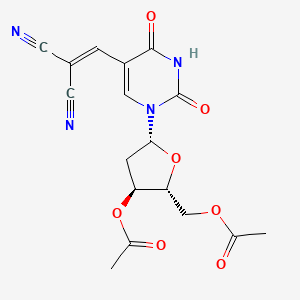 3',5'-Di-O-acetyl-2'-deoxy-5-(2,2-dicyanoethenyl)uridine