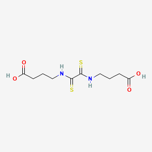 molecular formula C10H16N2O4S2 B13935841 N,N'-Bis(3-carboxypropyl) dithiooxamide CAS No. 63904-88-1