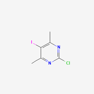 molecular formula C6H6ClIN2 B13935876 2-Chloro-5-iodo-4,6-dimethylpyrimidine 