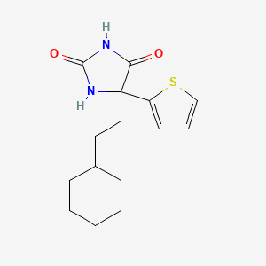 5-Cyclohexylethyl-5-(2-thienyl) hydantoin