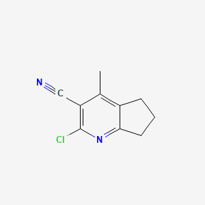 2-Chloro-4-methyl-6,7-dihydro-5H-cyclopenta[b]pyridine-3-carbonitrile