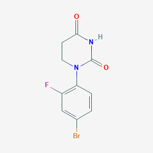 molecular formula C10H8BrFN2O2 B13935927 1-(4-Bromo-2-fluorophenyl)dihydropyrimidine-2,4(1H,3H)-dione 