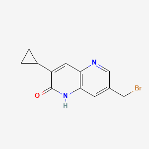 7-(Bromomethyl)-3-cyclopropyl-1,5-naphthyridin-2(1H)-one