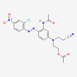 Acetamide, N-[5-[[2-(acetyloxy)ethyl](2-cyanoethyl)amino]-2-[(2-chloro-4-nitrophenyl)azo]phenyl]-