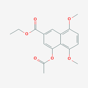 4-(Acetyloxy)-5,8-dimethoxy-2-naphthalenecarboxylic acid ethyl ester