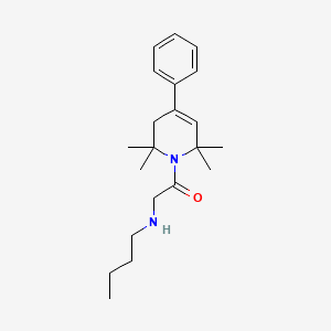 Pyridine, 1,2,3,6-tetrahydro-1-(N-butylglycyl)-4-phenyl-2,2,6,6-tetramethyl-