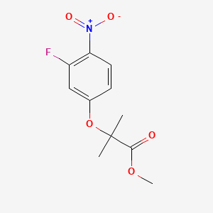 Methyl 2-(3-fluoro-4-nitrophenoxy)-2-methylpropanoate