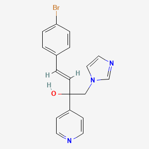 4-(4-bromophenyl)-1-(1H-imidazol-1-yl)-2-(4-pyridinyl)-3-buten-2-ol