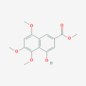 2-Naphthalenecarboxylic acid, 4-hydroxy-5,6,8-trimethoxy-, methyl ester