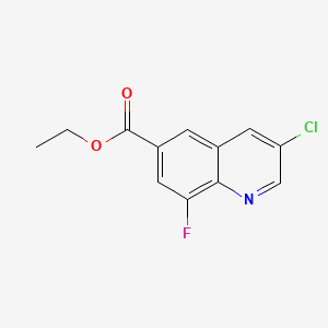 Ethyl 3-chloro-8-fluoroquinoline-6-carboxylate