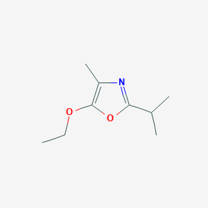 molecular formula C9H15NO2 B13936085 5-Ethoxy-2-isopropyl-4-methyloxazole 