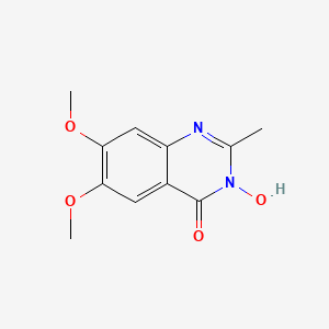 molecular formula C11H12N2O4 B1393613 3-hydroxy-6,7-dimethoxy-2-methylquinazolin-4(3H)-one CAS No. 1269527-49-2