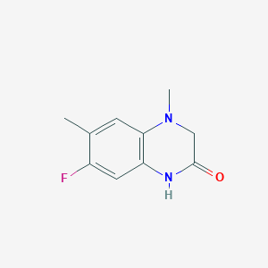 molecular formula C10H11FN2O B1393619 7-氟-4,6-二甲基-1,2,3,4-四氢喹啉-2-酮 CAS No. 1261079-57-5