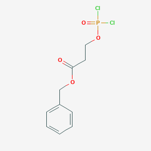 molecular formula C10H11Cl2O4P B139362 3-[(Dichlorophosphinyl)oxy]propanoic Acid Benzyl Ester CAS No. 84681-46-9