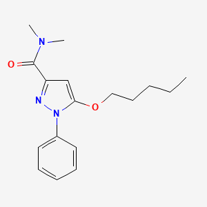 1H-Pyrazole-3-carboxamide, N,N-dimethyl-5-(pentyloxy)-1-phenyl-