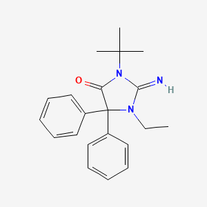 3-Tert-butyl-1-ethyl-2-imino-5,5-diphenylimidazolidin-4-one