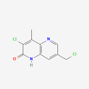 3-Chloro-7-(chloromethyl)-4-methyl-1,5-naphthyridin-2(1H)-one