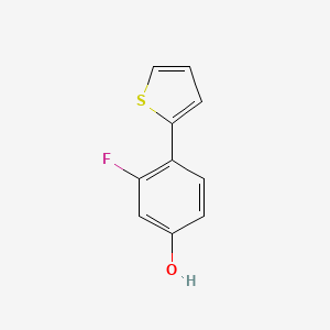 molecular formula C10H7FOS B1393637 3-氟-4-(噻吩-2-基)酚 CAS No. 1261963-39-6