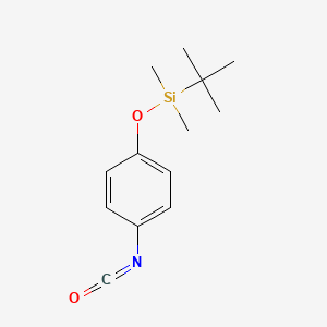 molecular formula C13H19NO2Si B1393642 tert-Butyl(4-isocyanatophenoxy)dimethylsilane CAS No. 1172599-22-2