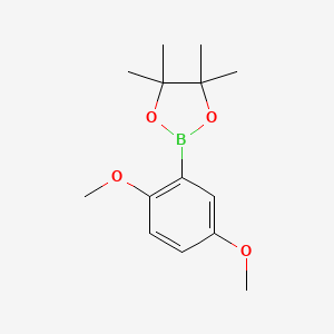 molecular formula C14H21BO4 B1393660 2-(2,5-二甲氧基苯基)-4,4,5,5-四甲基-1,3,2-二氧杂硼烷 CAS No. 1073339-07-7