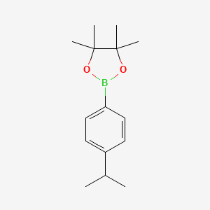 molecular formula C15H23BO2 B1393669 2-(4-异丙基苯基)-4,4,5,5-四甲基-1,3,2-二氧杂硼环 CAS No. 325142-91-4
