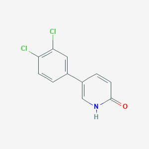 molecular formula C11H7Cl2NO B1393671 5-(3,4-二氯苯基)吡啶-2(1H)-酮 CAS No. 1111109-41-1