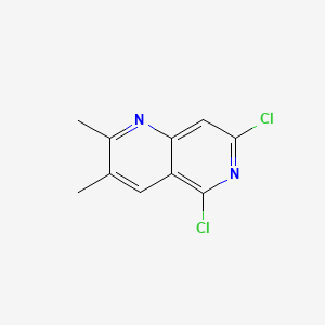 molecular formula C10H8Cl2N2 B13936719 5,7-Dichloro-2,3-dimethyl-1,6-naphthyridine 