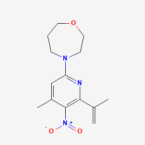 4-(6-Isopropenyl-4-methyl-5-nitro-pyridin-2-yl)-[1,4]oxazepane