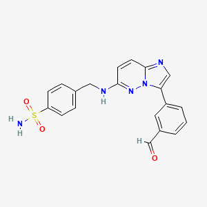 4-((3-(3-Formylphenyl)imidazo[1,2-b]pyridazin-6-ylamino)methyl)benzenesulfonamide