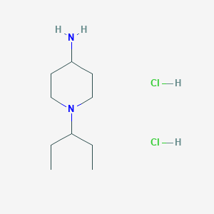 molecular formula C10H24Cl2N2 B1393674 1-(戊-3-基)哌啶-4-胺二盐酸盐 CAS No. 1286274-33-6