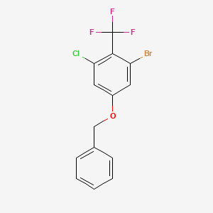 5-(Benzyloxy)-1-bromo-3-chloro-2-(trifluoromethyl)benzene