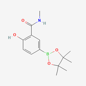 2-Hydroxy-N-methyl-5-(4,4,5,5-tetramethyl-1,3,2-dioxaborolan-2-YL)benzamide