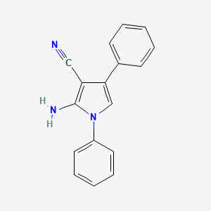 1H-Pyrrole-3-carbonitrile, 2-amino-1,4-diphenyl-