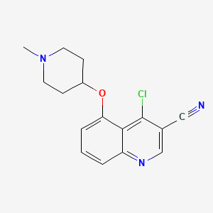 4-Chloro-5-[(1-methyl-4-piperidinyl)oxy]-3-quinolinecarbonitrile