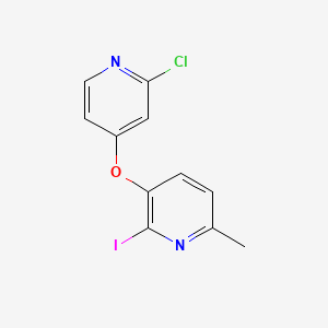 3-(2-Chloropyridin-4-yl)oxy-2-iodo-6-methyl-pyridine