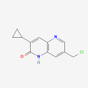 7-(Chloromethyl)-3-cyclopropyl-1,5-naphthyridin-2(1H)-one