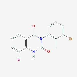 3-(3-bromo-2-methylphenyl)-8-fluoroquinazoline-2,4(1H,3H)-dione