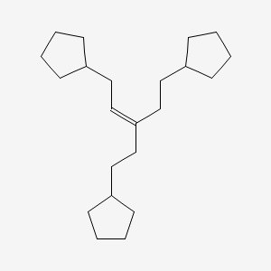 Cyclopentane, 1,1'-(3-(2-cyclopentylethylidene)-1,5-pentanediyl)bis-