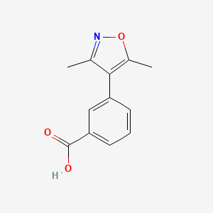 molecular formula C12H11NO3 B1393682 3-(3,5-Dimethyl-isoxazol-4-yl)-benzoic acid CAS No. 1032938-26-3