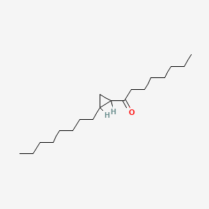 molecular formula C19H36O B13936837 1-Octanone, 1-(2-octylcyclopropyl)- CAS No. 54965-36-5