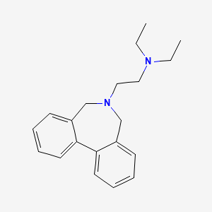 molecular formula C20H26N2 B13936845 6,7-Dihydro-6-(beta-(diethylamino)ethyl)-5H-dibenz(c,e)azepine CAS No. 63918-72-9